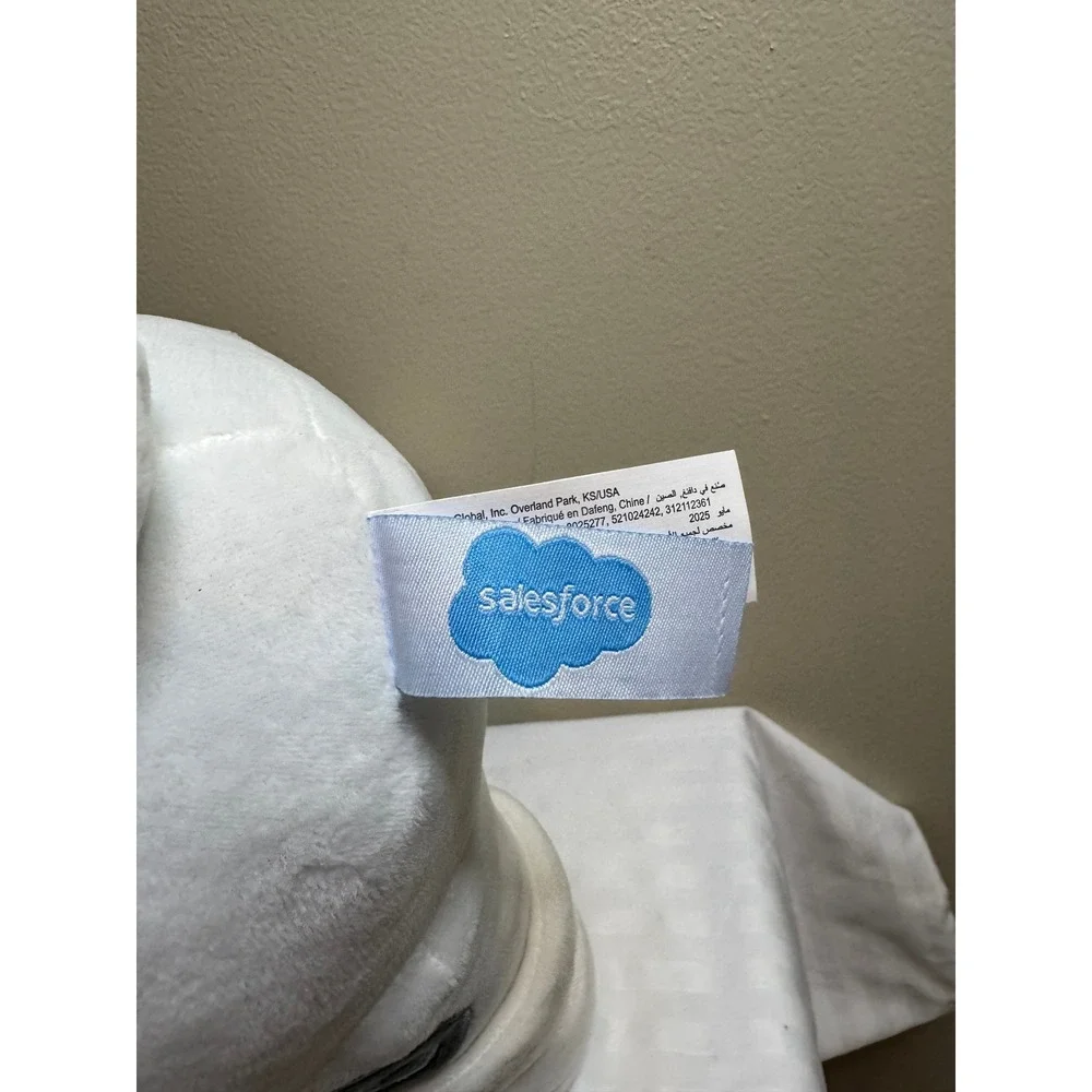 Salesforce Agentforce Agent Codey the Bear Plush Robot Mascot White Blue 14